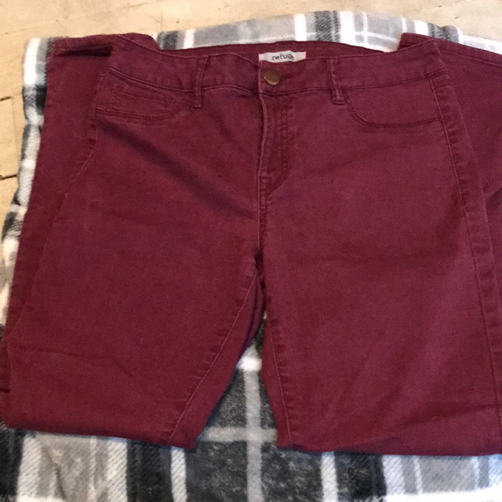 Red jeans